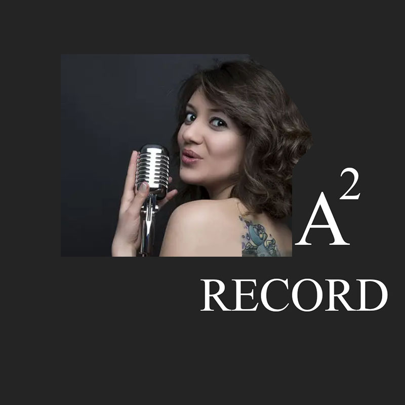 Cantante di spalle davanti al pubblico